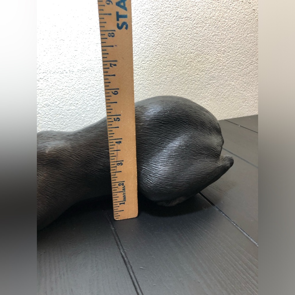 VINTAGE CHALK BLACK STALKING CAT UNIVERSAL STATUARY 1989 USA 912 - Picture 7 of 10